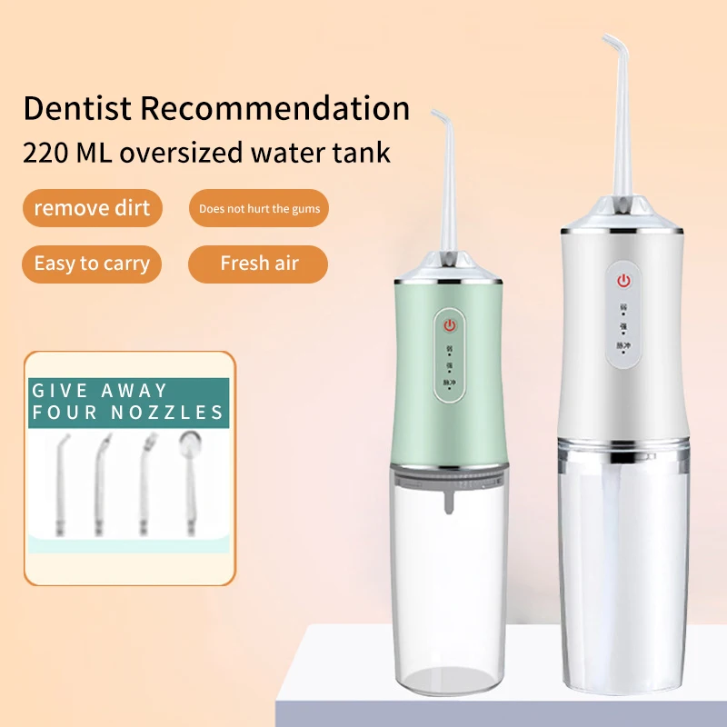 

Dentist Recommends Oral Irrigator Portable Electric Water Flosser 300ML Water Tank Tooth Cleaner Oral Care Dental Equipment