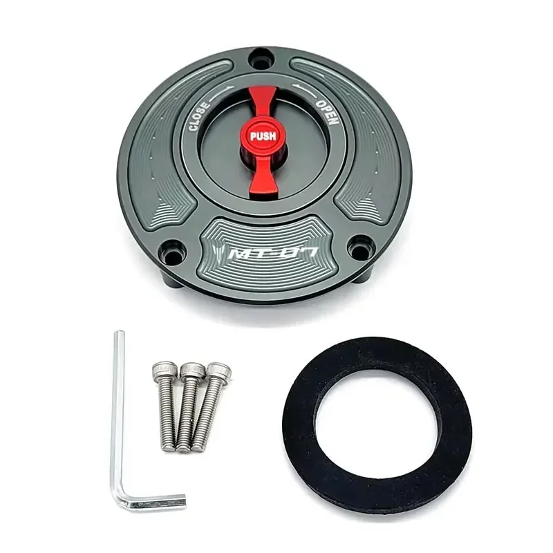 Для Yamaha MT07 MT-07 FZ07 FZ-07 2014 2015 2016 CNC Крышка для топливного бака мотоцикла без ключа из