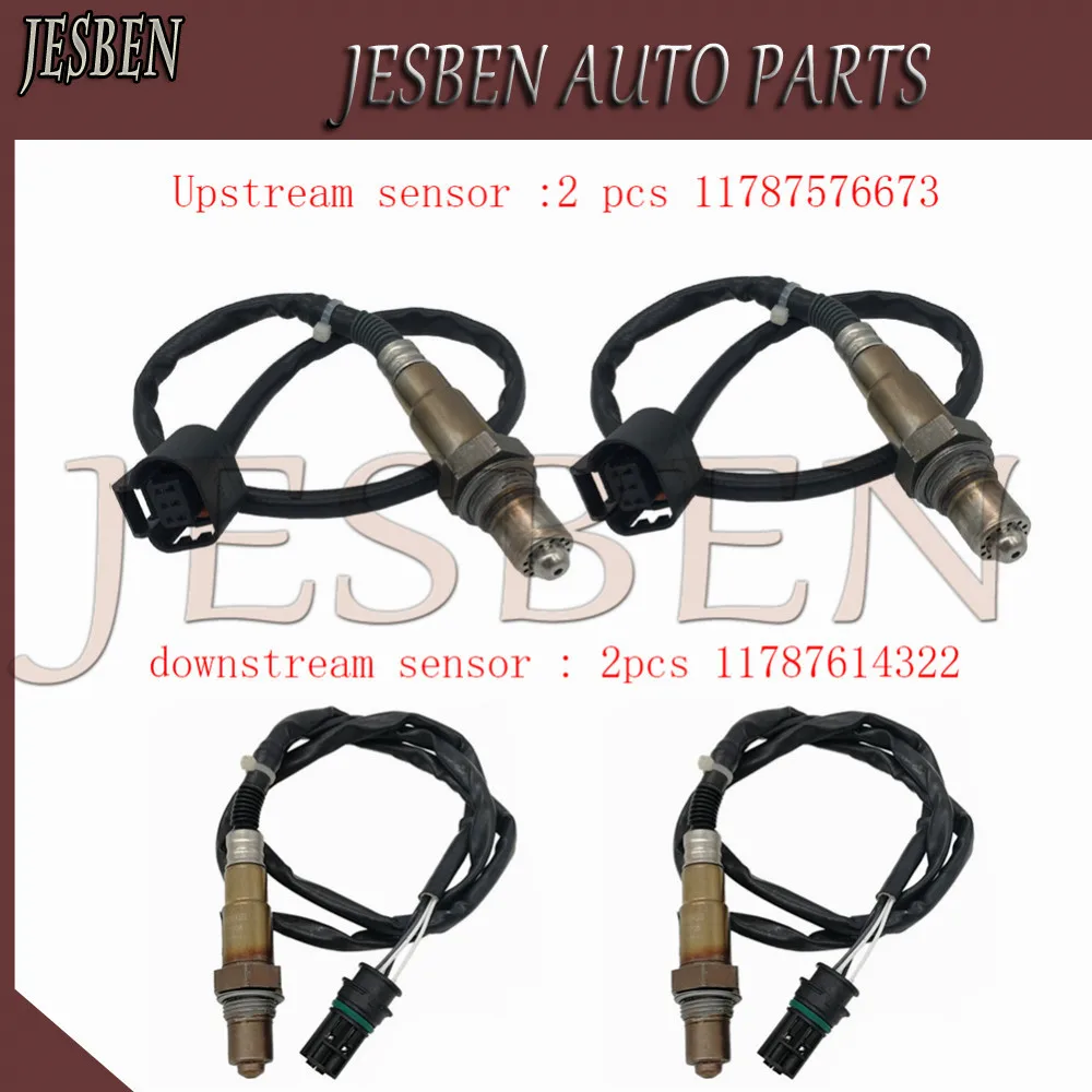 4шт. 11787614322 11787576673 Передний и задний лямбда-зонд кислорода для BMW F01 F02 F03 F04 F06 F07 F10 F11