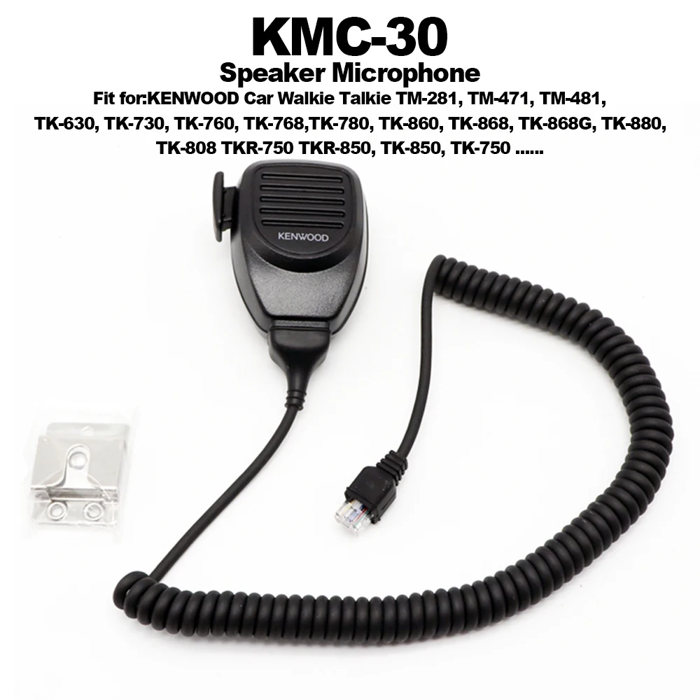 KMC-30 Динамик Микрофон 8-контактный для KENWOOD Автомобильная рация TK-760 TK768 TK868 TM-271A TM-461A