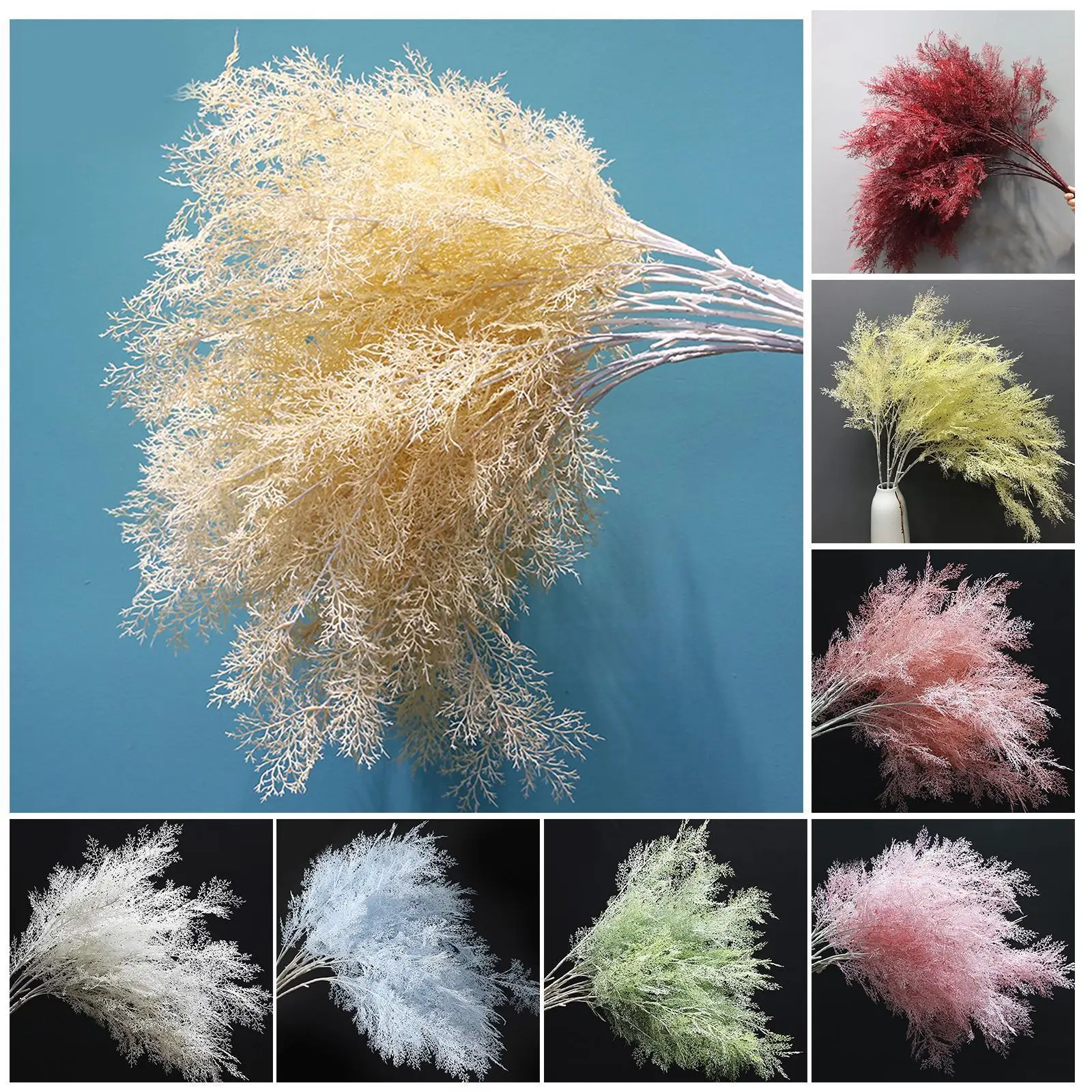 

Artificial Misty Flower Rime Grass Wedding Material Simulation Flower Christmas Party Landscaping Wedding Decoration E2n2