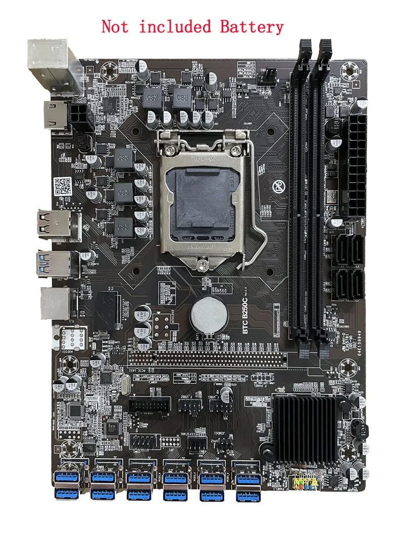 

Графическая плата для майнинга B250, 12 графических карт, 12 ГП, 12PCI-E