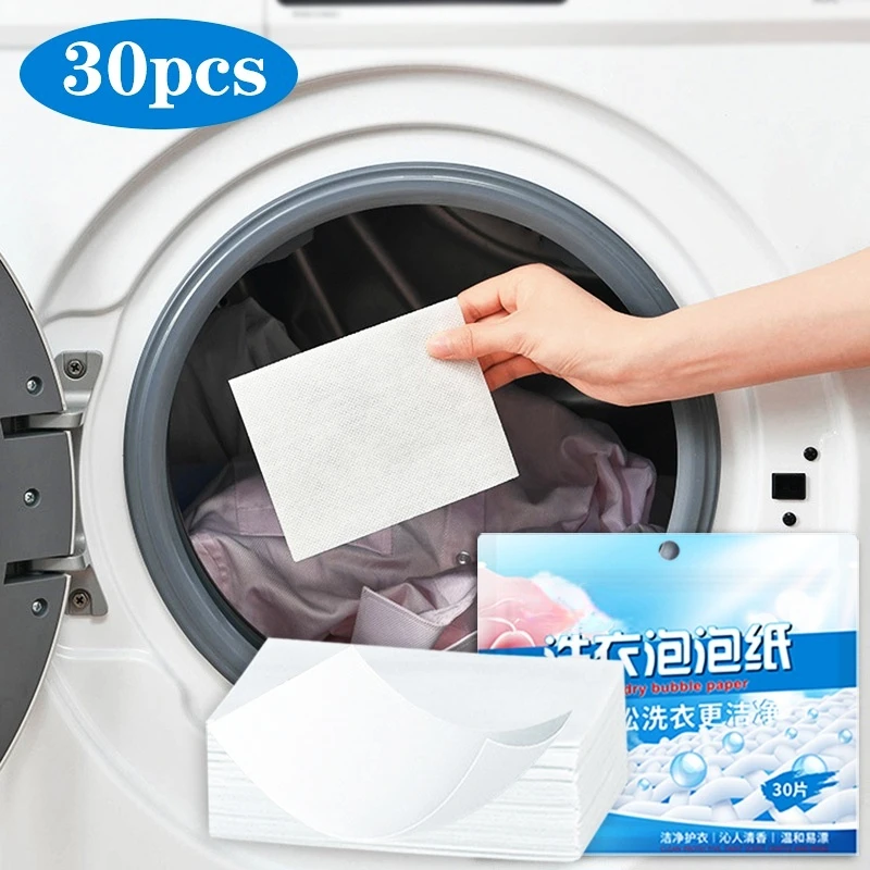 

30Pcs Laundry Tablets Underwear Children's Clothing Laundry Soap Concentrated Washing Powder Detergent For Washing Machines