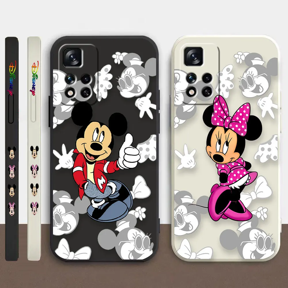 

Phone Case For Redmi Note 12 11 11T 11R 11S 10 9T 8 7 7S PRO PLUS 4G 5G Case Fundas Cqoue Shell Capa Cartoon Mickey Minnie Mouse