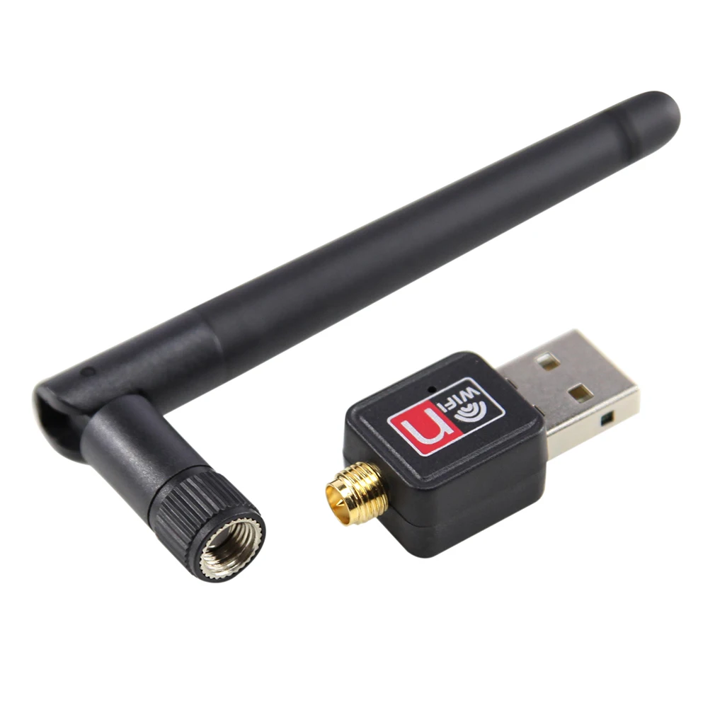 

Mini USB 150M 150Mbps Wireless LAN Adapter 802.11b/n/g WiFi w/ 2dBi Antenna Portable Home Office Wireless Network Cards