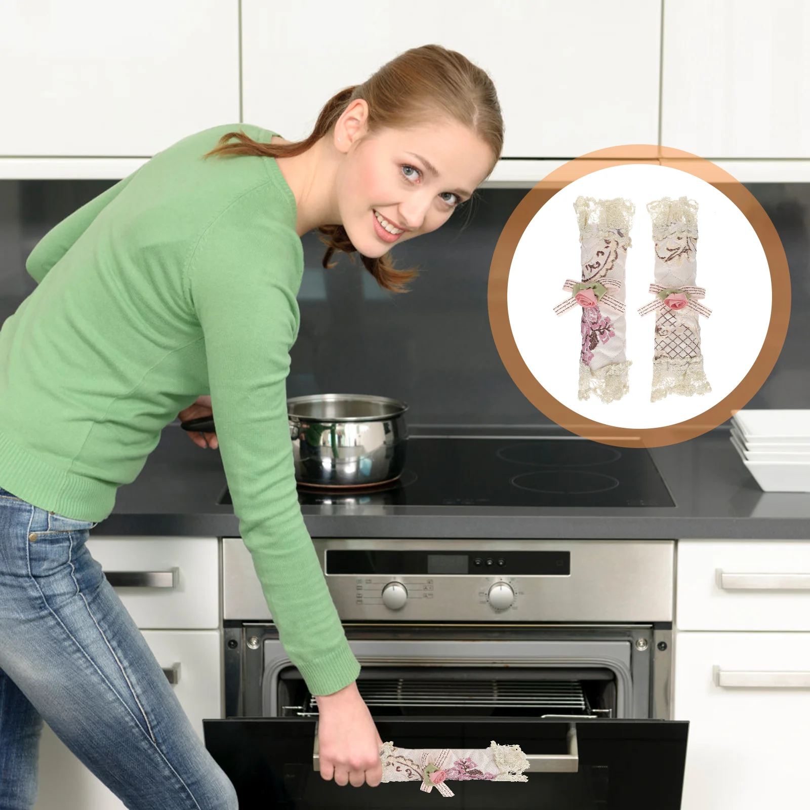 

Handle Cover Door Protector Kitchen Fridge Refrigerator Microwave Appliance Dishwasher Accessories Decor Cloth Electrical Gloves