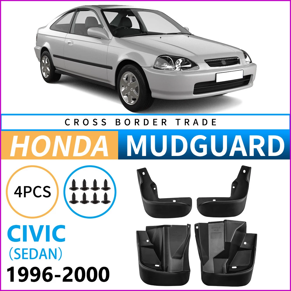 

Брызговики для Honda CIVIC 1996-2000 Sedan Fender Запчасти для шин Брызговики для шин Брызговики для шин Аксессуары для защиты колес