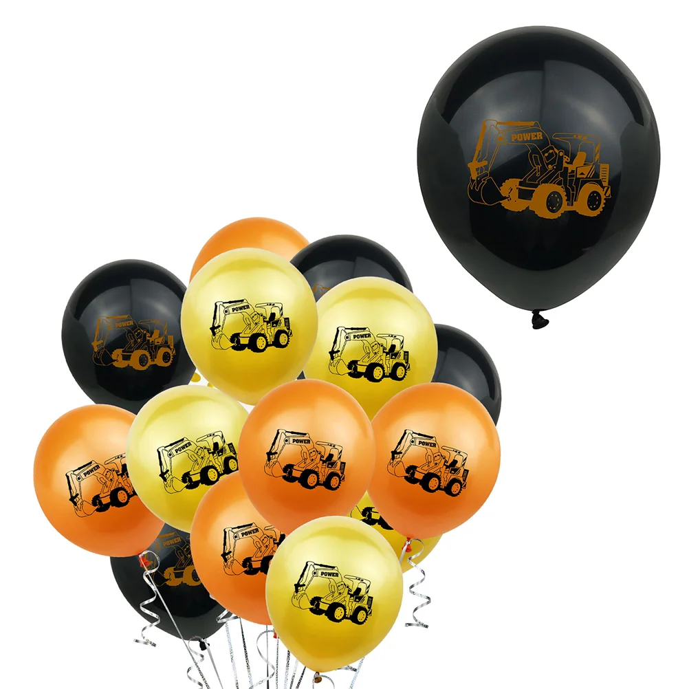 

Balloons Construction Party Dump Truck Latex Vehicle Kids Birthday Shower Baby Balloon Decorative Car Engineering Supplies