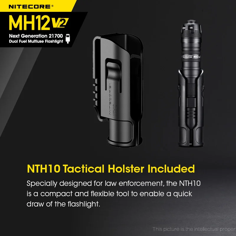 Оригинальный перезаряжаемый тактический фонарик NITECORE MH12 V2 5000 лм CREE XP-L2 V6