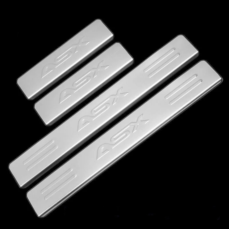 

Stainless Steel Door Sill Scuff Plate Protector Guard Threshold Welcome Pedal Stickers For Mitsubishi ASX 2011-2018 Car Styling