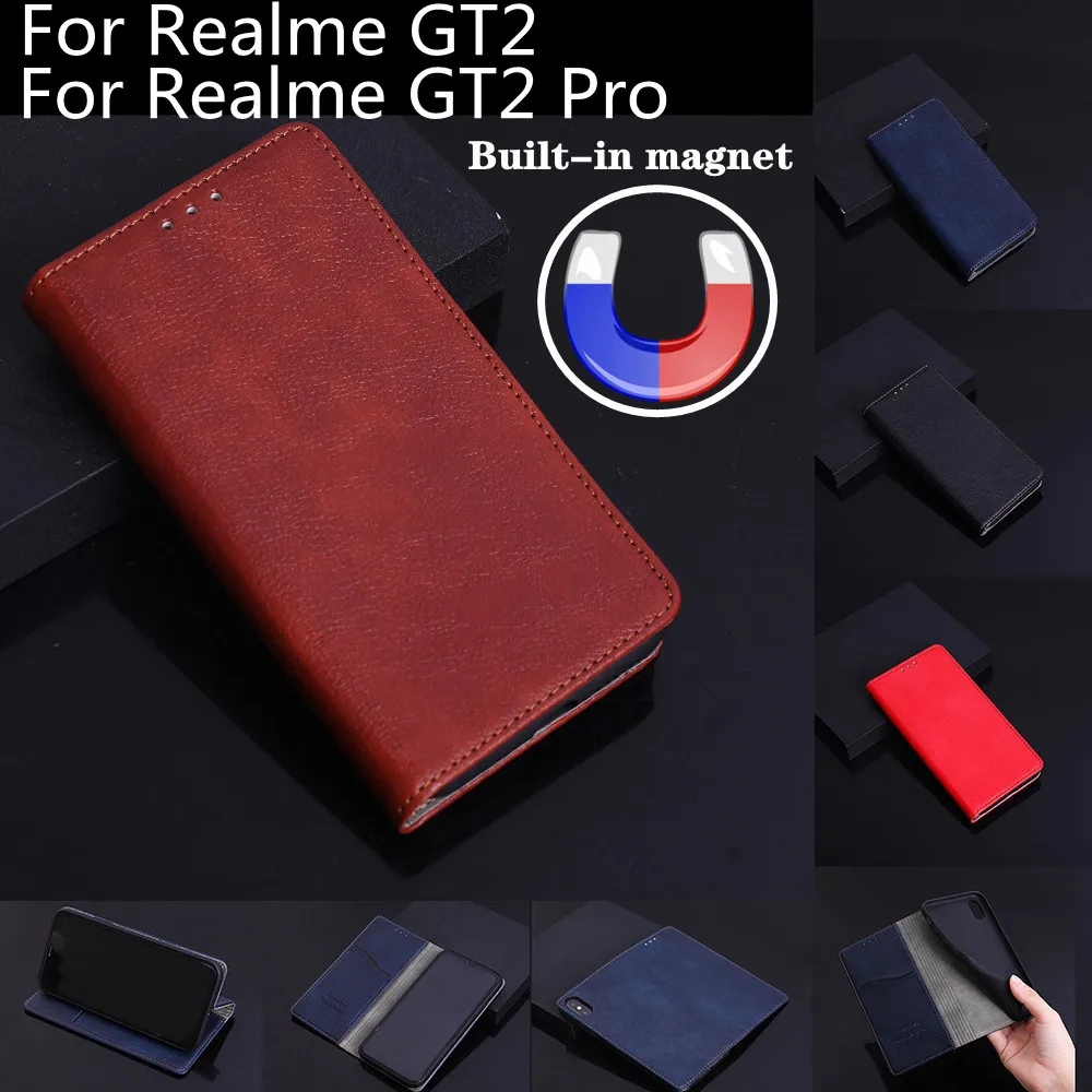 Чехол для телефона Oppo Realme GT2 Pro чехол GT 2 Магнитный RealmeGT2 GT2Pro 2Pro кожаный флип-чехол |