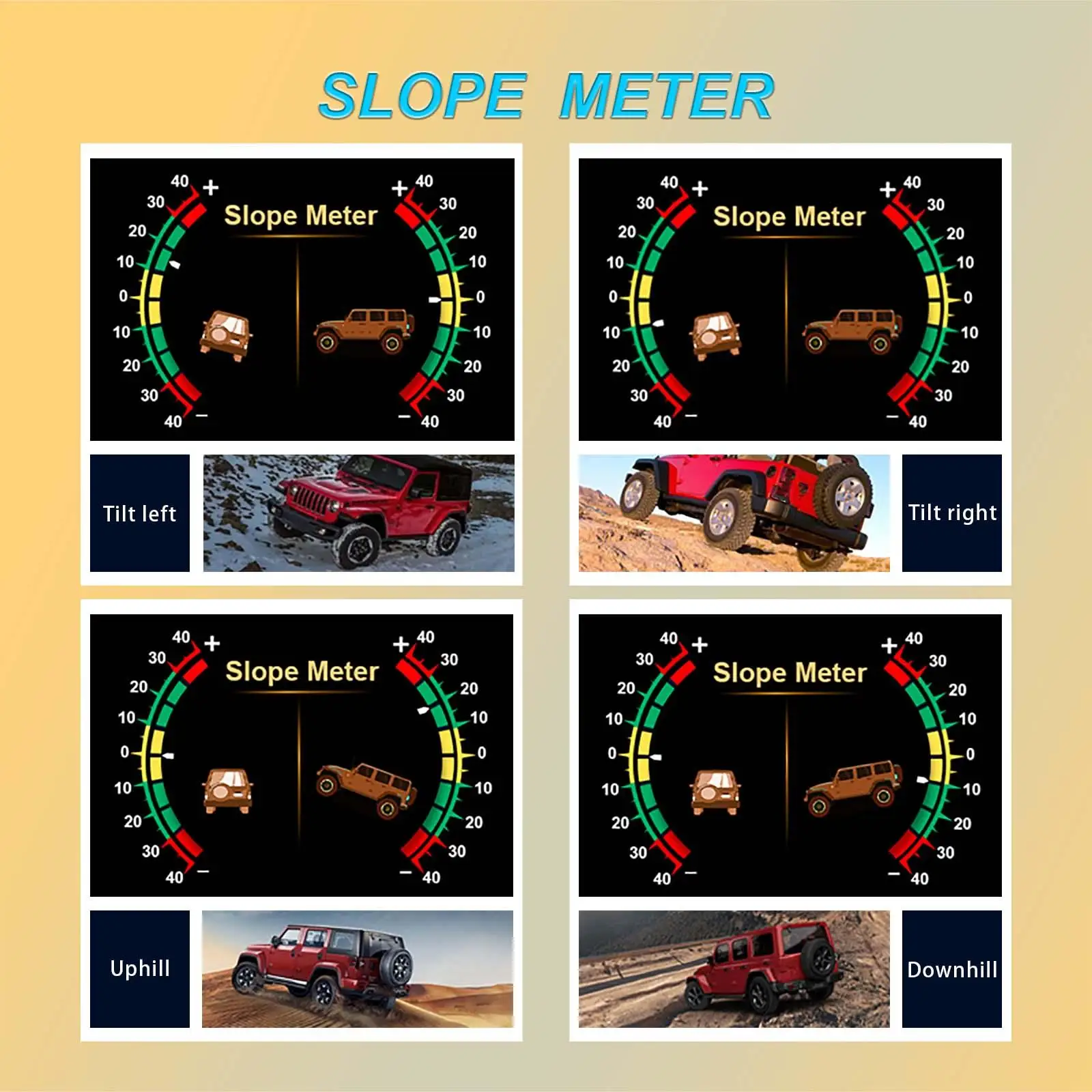 

3 in 1 Digital OBDII Speedometer Over Speed Warning Smart Inclinometer Water Temperature Car Head up Display Fit for Most Car