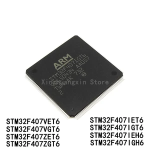1PCS STM32F407IGT6 STM32F407VET6 32F407VGT6 32F407ZET6 32F407ZGT6 32F407IET6 STM32F407IEH6 32F407IGH6 32-bit Microprocessor Chip