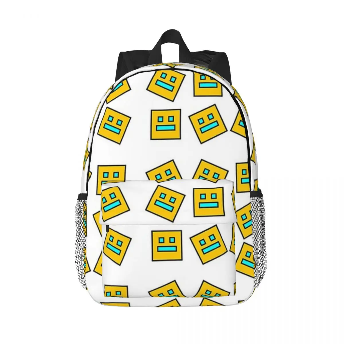 

Geometry Dash Backpacks Teenager Bookbag Cartoon Students School Bags Travel Rucksack Shoulder Bag Large Capacity