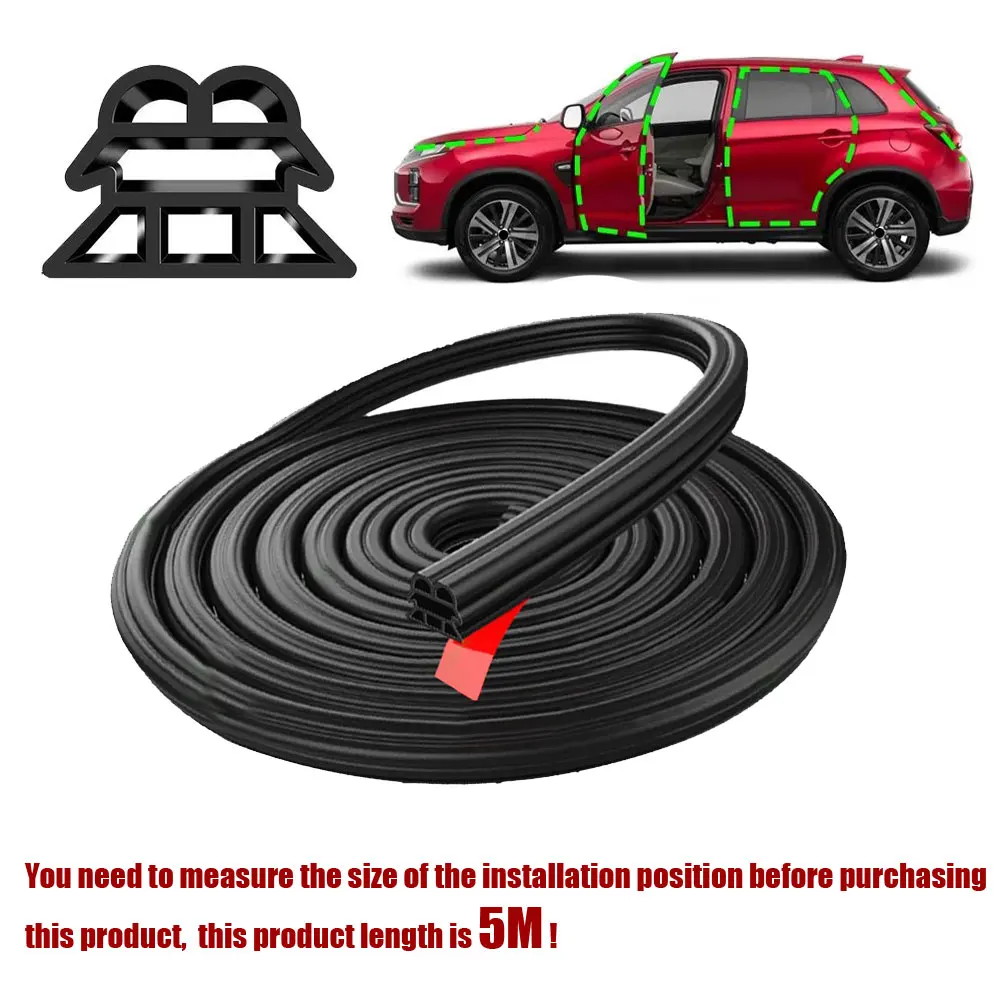 1 шт. уплотнительная лента для звукоизоляции автомобильных дверей 5 м