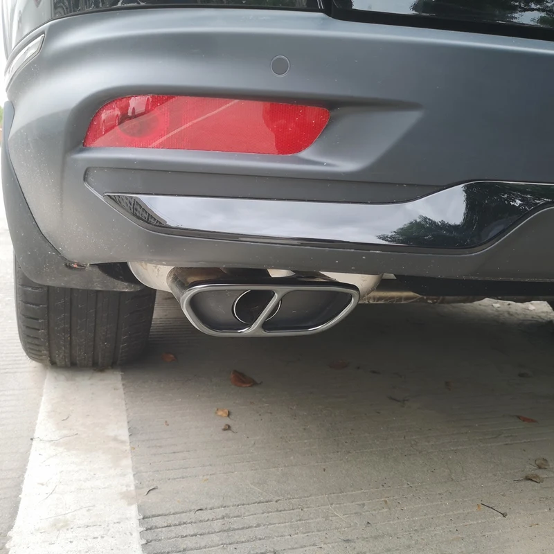 Задний глушитель автомобиля крышка трубы из нержавеющей стали украшение для