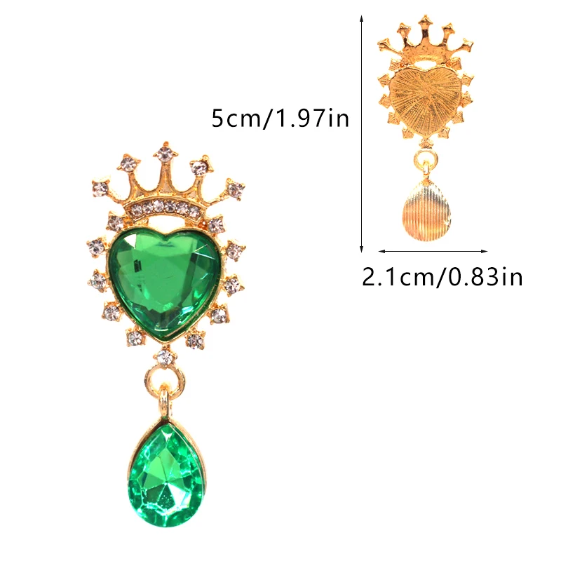 1 шт. Изысканная подвеска в виде сердца искусственная Подвеска для одежды