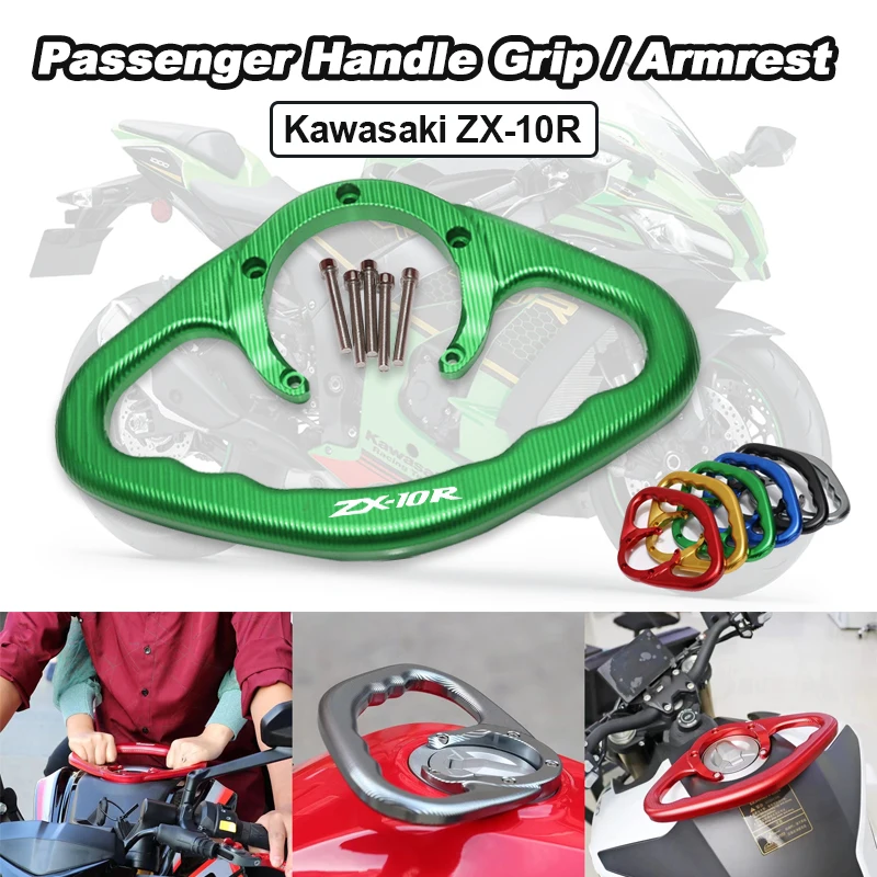 

Motorcycle Accessories Passenger Handle Grip Bar CNC Armrest Grab Holder for Kawasaki ZX-10R ZX10R