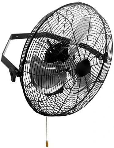 

BROWN 18 Inch High Velocity Industrial Mounted Fan 4012CFM 3 Speed for Industrial, Commercial, Residential, and Shop Use - ETL