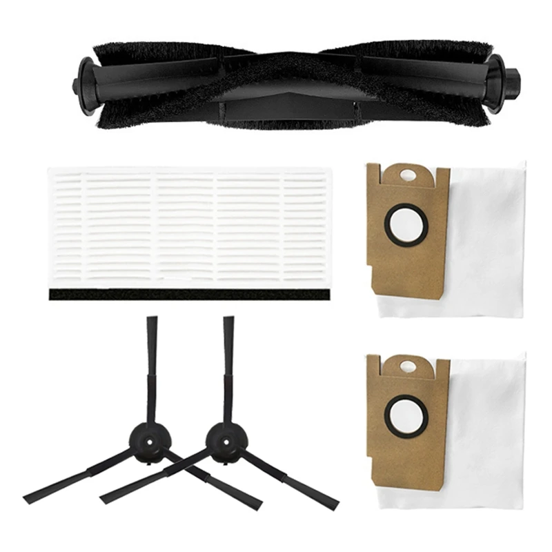 

For Lydsto R1 Smart Robot Vacuum Cleaner Parts Main Roller Brush Dust Bag Side Brushes HEPA Filter Kits