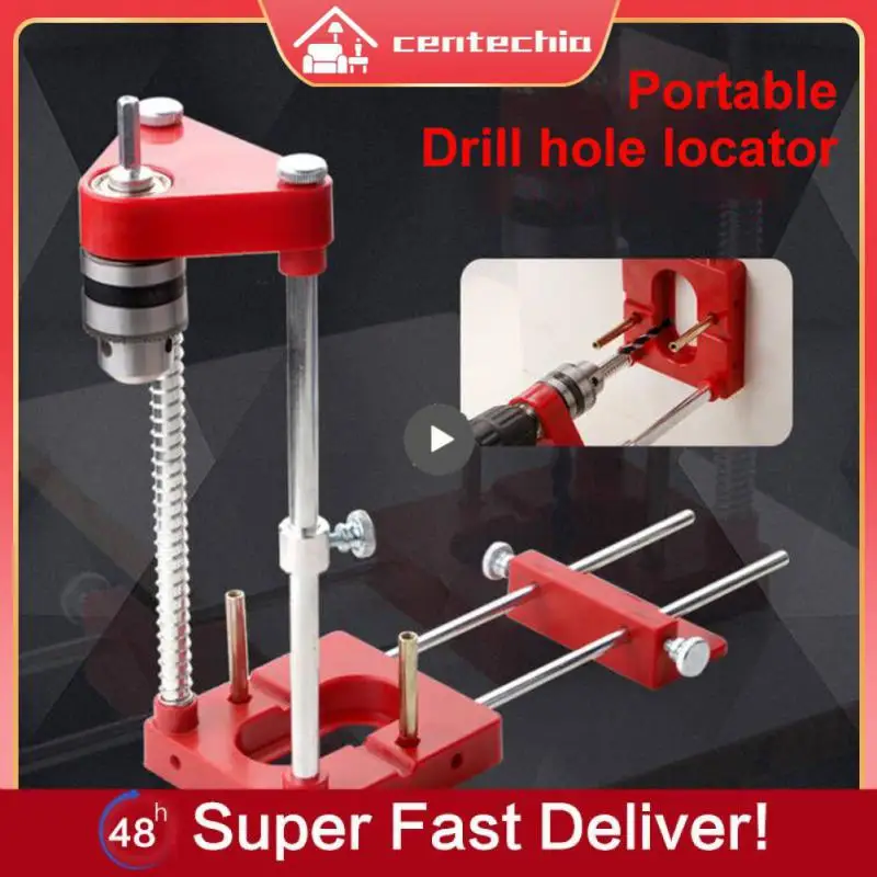 

Alloy Steel Portable Precision Positioner Professional Drill Positioner Antirust Woodworking Diy Hand Tools Small Durable Firm