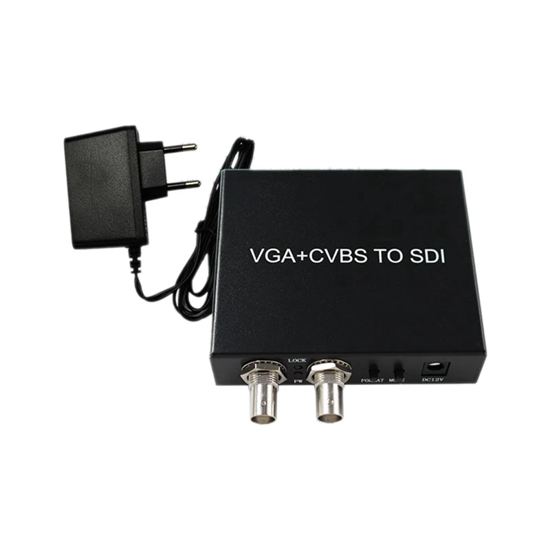 

1 Set VGA/AV To SDI Converter Distributor One To Two High-Definition Converter Switcher