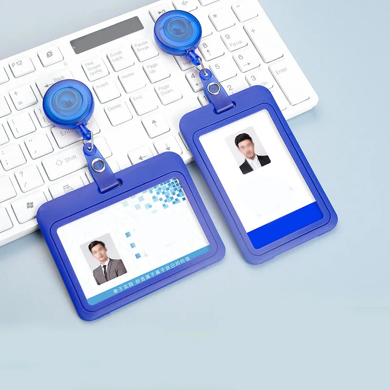 

1PC Card Holder Women Men Business Lanyard Badge Card Case Women Card Cover Bags Student Lanyard ID Name Card Cilp Holder