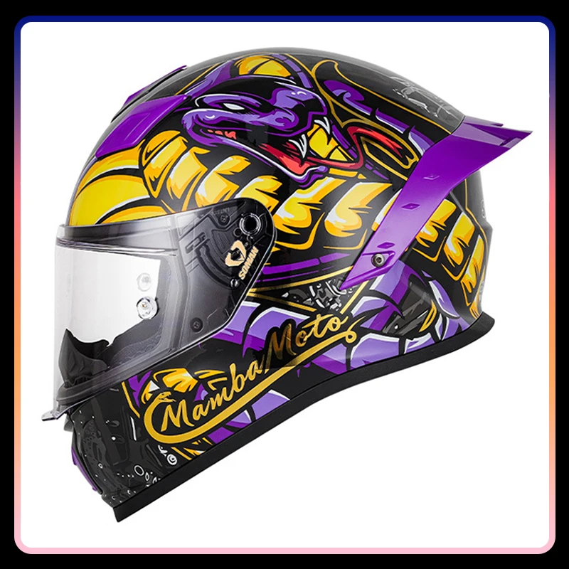 Мотоциклетные шлемы на все лицо для мужчин и женщин защитная Кепка из