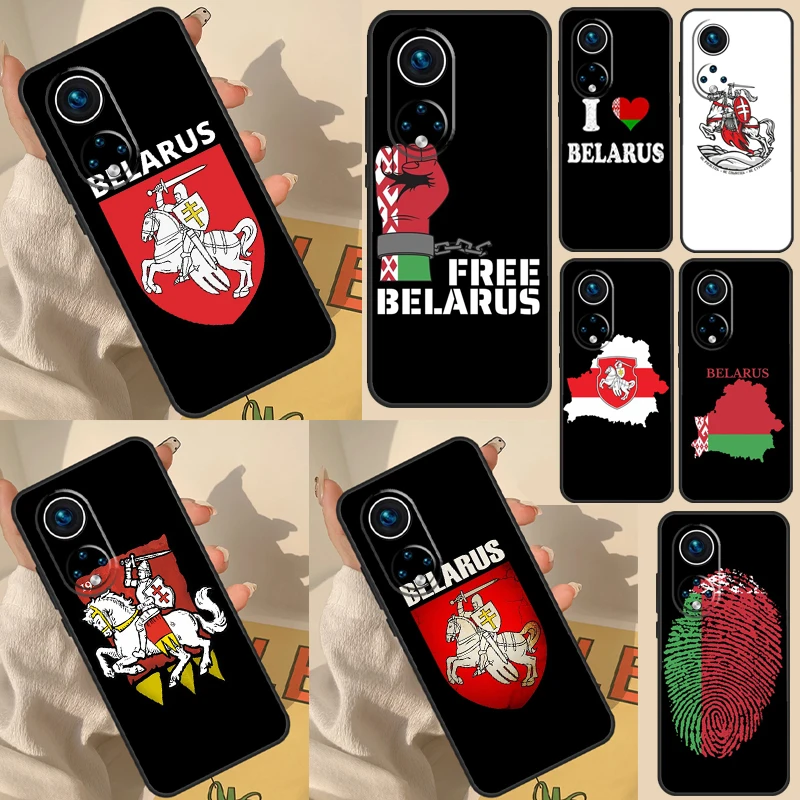 

Чехол с флагом Беларуси для Huawei P30 Lite P40 P50 P20 Pro Nova 5T P Smart 2021 2019, чехол для Honor 50