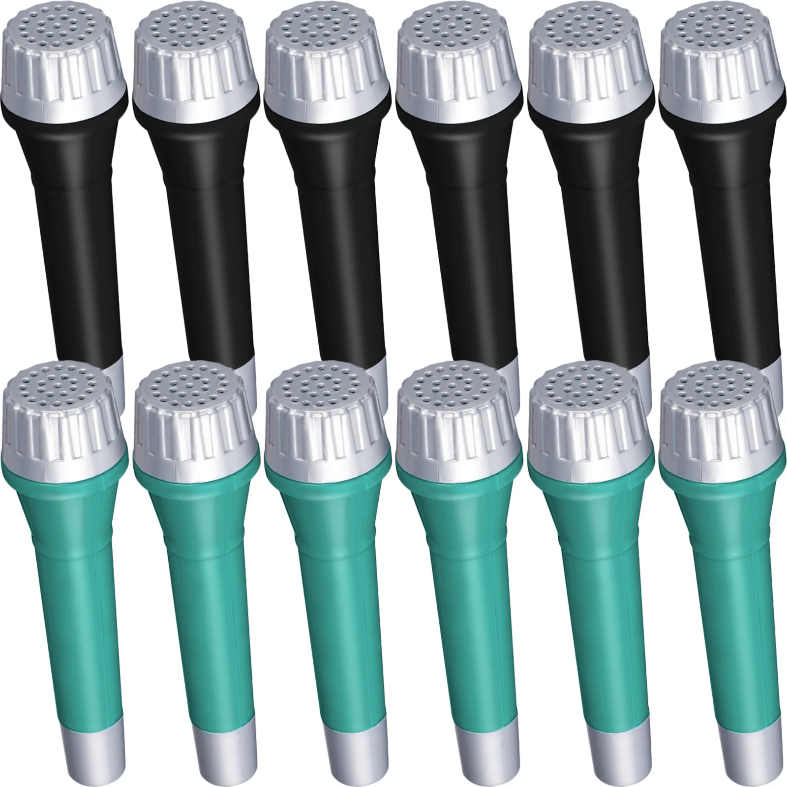 

12 Pcs Halloween Simulation Children's Microphone Baby Cosplay Outfits Childrens Toy Plastic Photo Prop