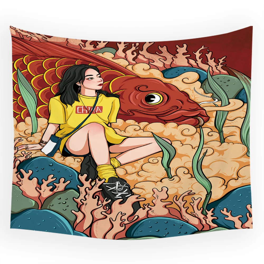 Домашний декор индийская мандала гобелен в китайском стиле ваза ведьмахство для