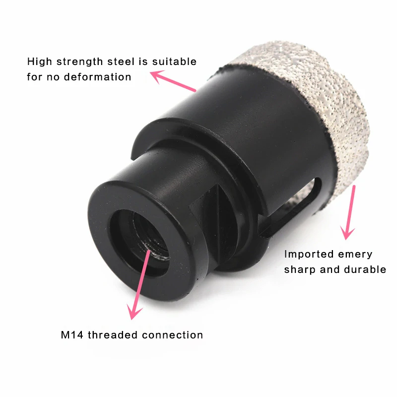 Алмазная коронка M14 для сухого вакуумного сверления насадка керамической плитки