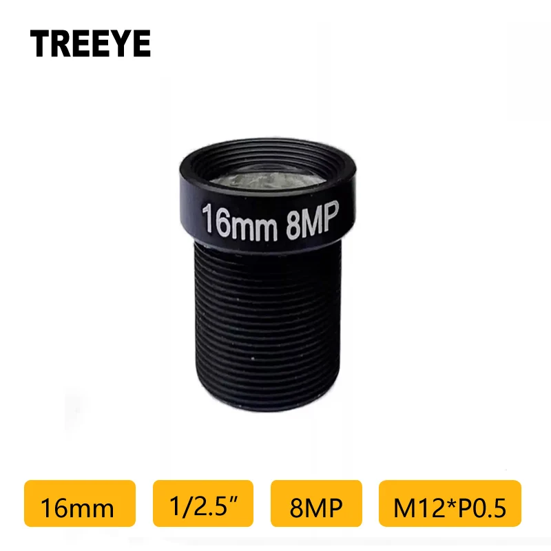 

TREEYE Объектив Starlight 16 мм 8Мп M12
