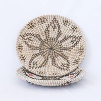 seaweed woven plate porch living room straw woven decorative art hanging plate bb ornaments spot wholesale