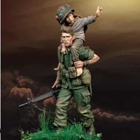 116 die casting resin doll model assembly kit soldier toy model unpainted 75mm