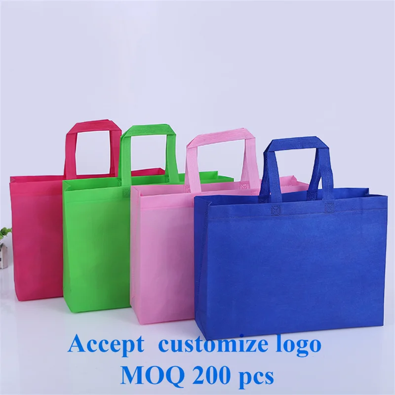 20 pcs Non Woven Bag Shopping Bags Eco Promotional Recyle Tote Custom Make Printed Logo |