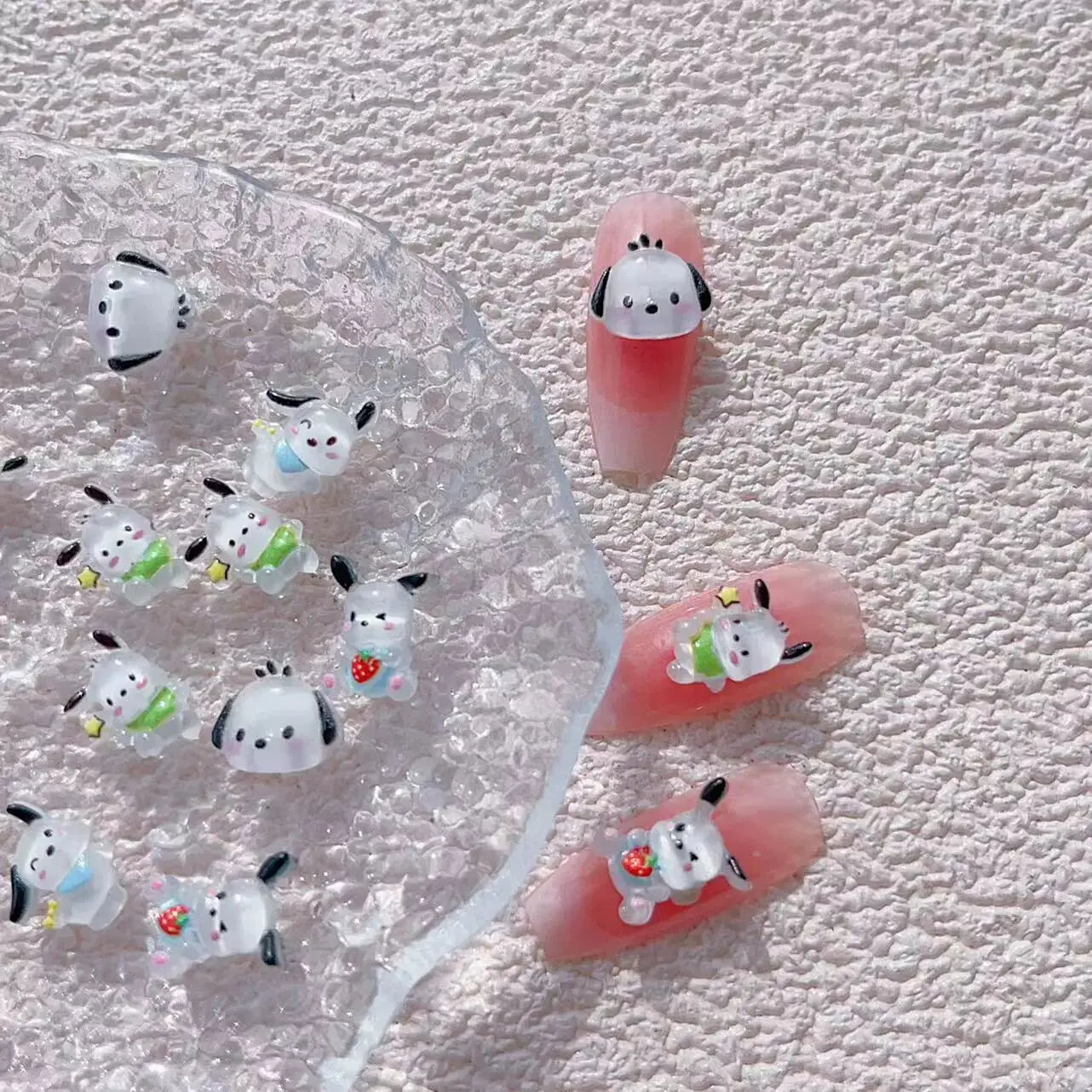 

20PC 3D charm nail part decoration hot sale Cartoon cute Dog Resin jewelry nail accessories YD-118