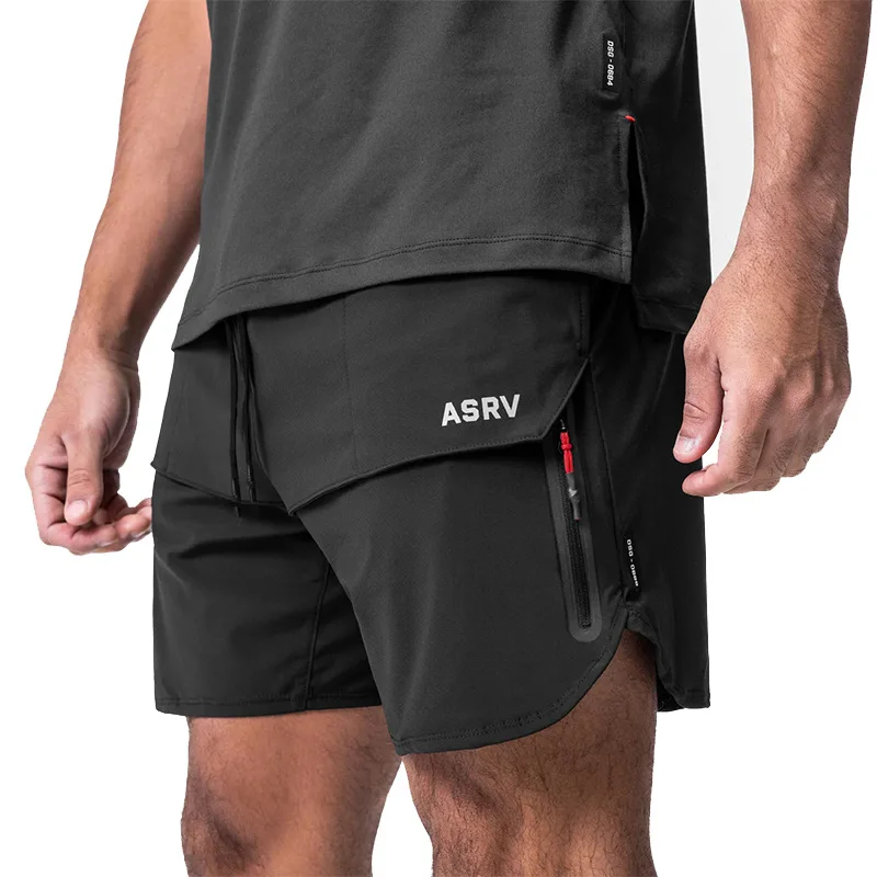 Summer Men's Shorts American Fashion Brand Quick-drying Shorts Men's Loose Large Outdoor Running Training Casual Capris Pants