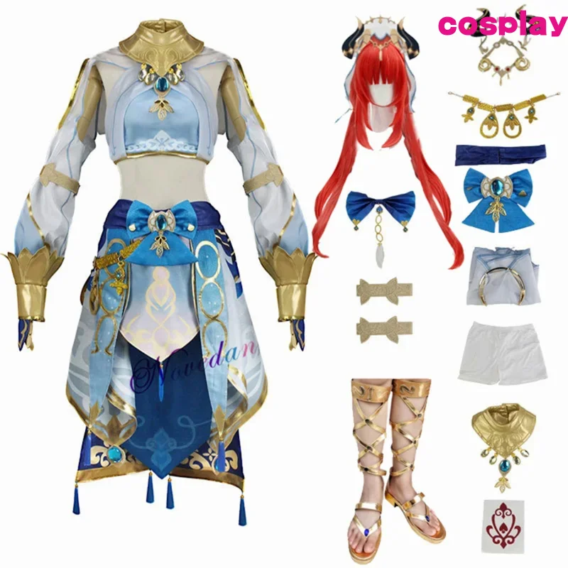 Nilou Genshin Косплей Дешевые игры с животными Impact Парик Обувь для вечеринки Танец