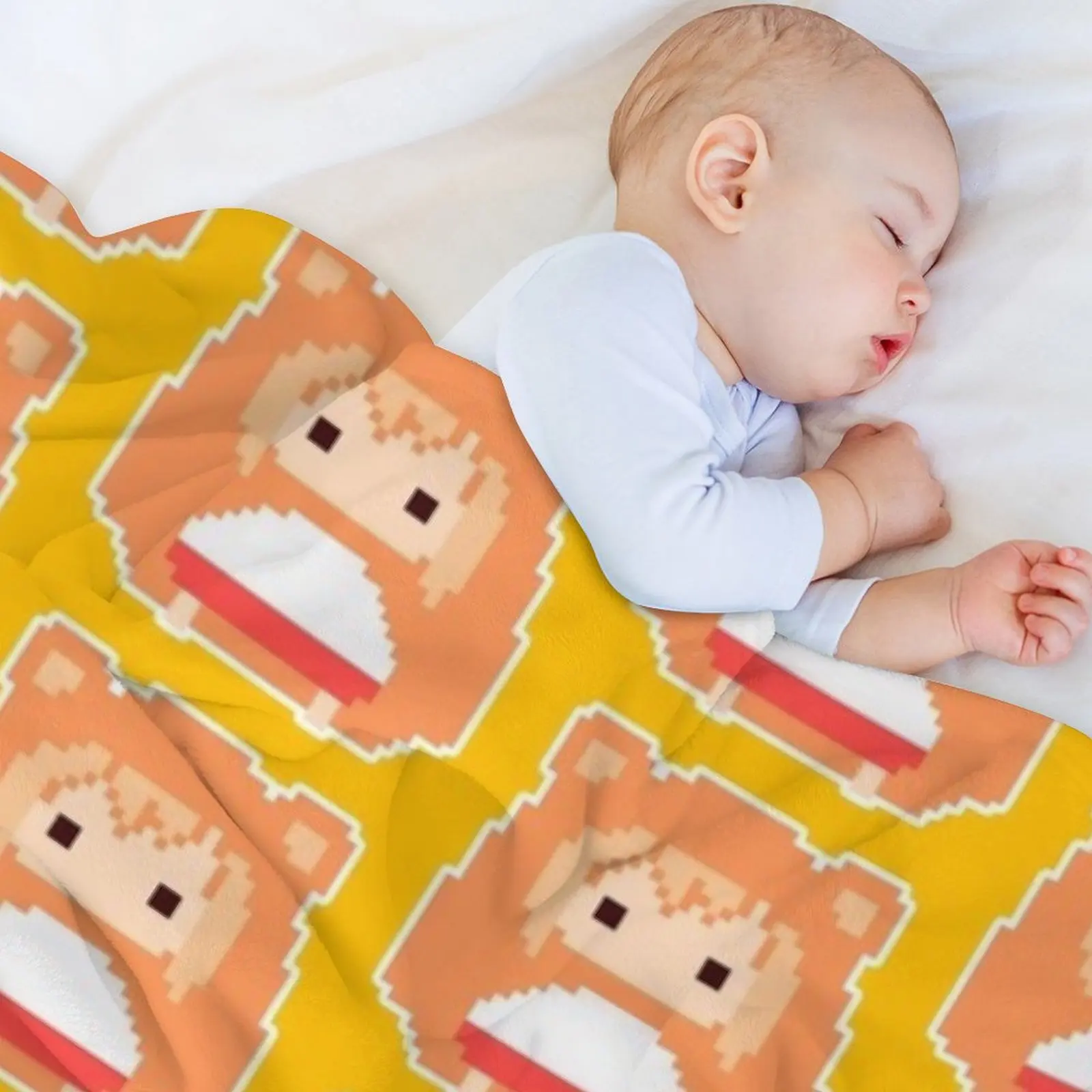 Фото 8bit Umaru Chan Throw Blanket Quilt, декоративные пледы с рисунком манги для диванов, мягкие пледы в клетку №5
