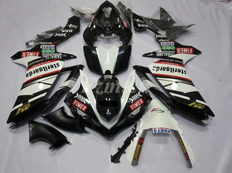 

Injection Mold New ABS Fairings Kit Fit for YAMAHA YZF-R1 2007 2008 07 08 R1 Bodywork Set Black White