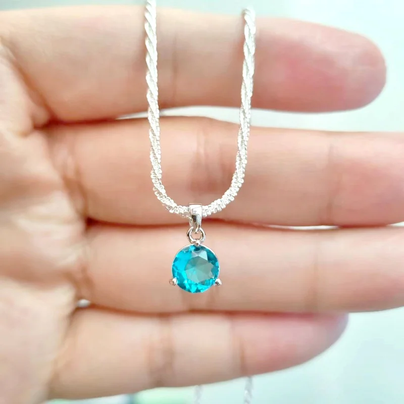 Блестящие ювелирные изделия ожерелье из Гипсофилы для женщин мини-кулон