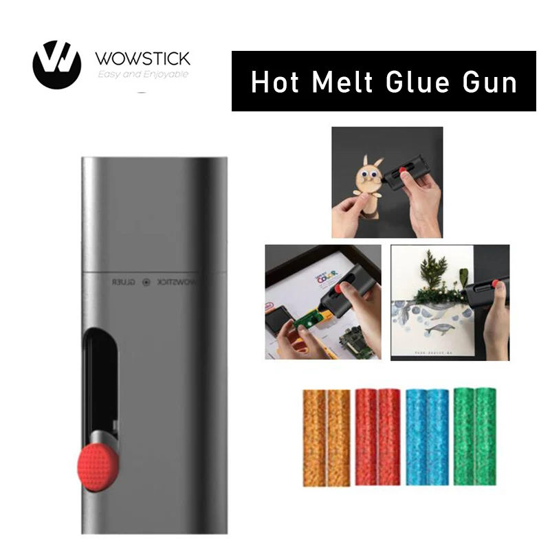 

Пистолет для термоплавкого клея Wowstick, безинструментальная электрическая ручка для клея, миниатюрные инструменты, 2000 мАч, Type-C, перезаряжаем...