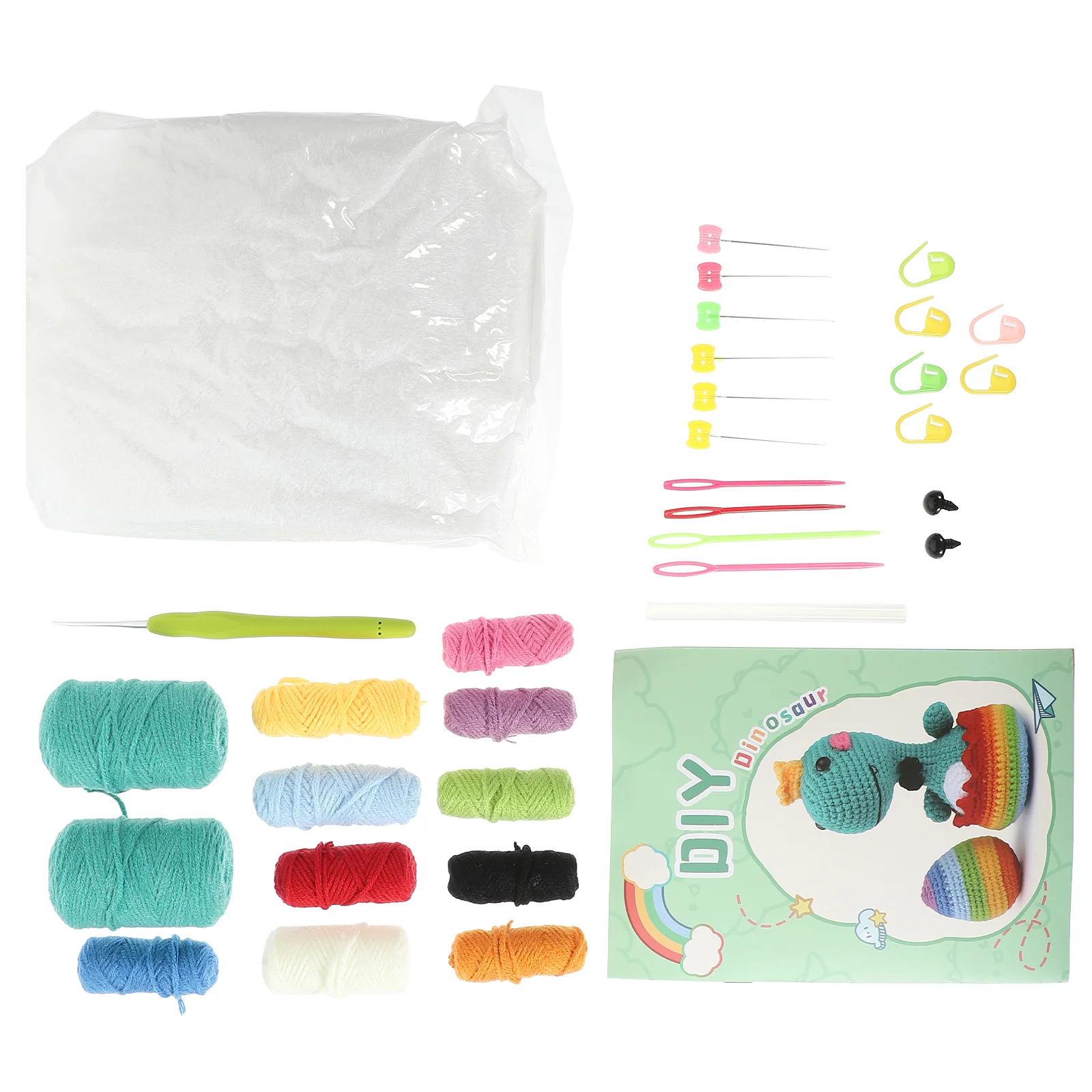 

Crochet Hooks Beginner Kit Adults Beginners Children Toy Ornaments Kids Knitting Kits Wire Desktop Decor