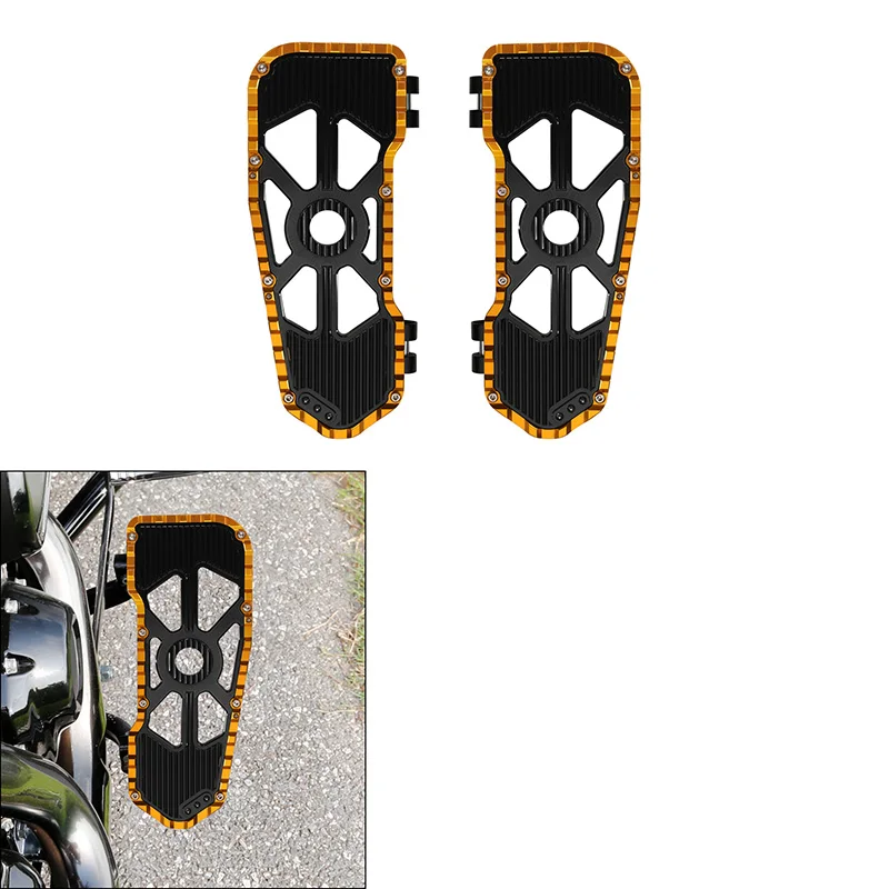

Motorcycle Rider Driver Footboard Floorboard For Harley Touring Road King Road Glide 2009-2023 2022 2021 2019 2018