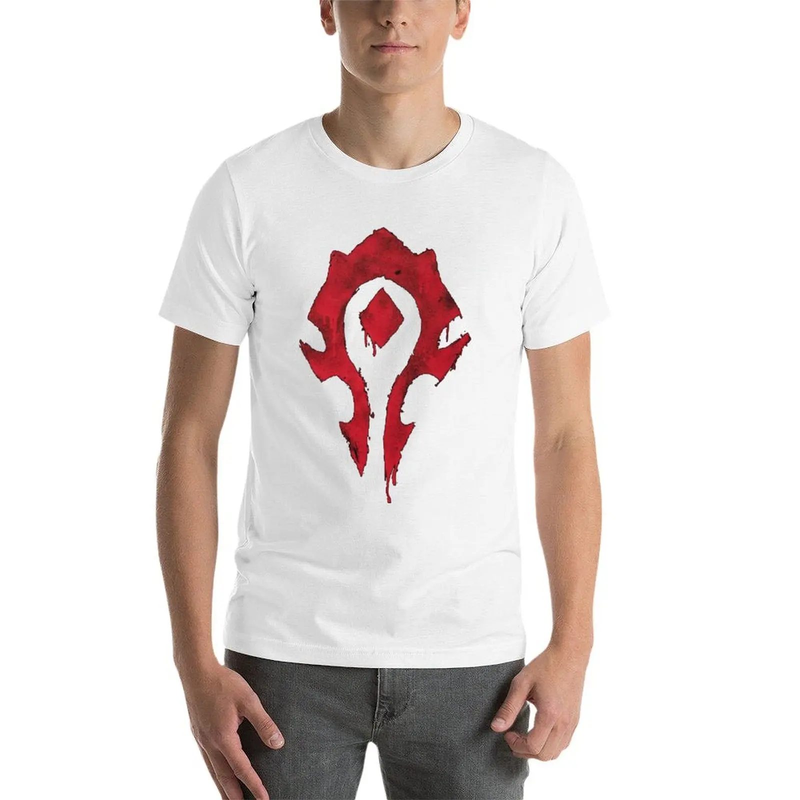 Фото Футболка с логотипом Bloody Horde, классическая мужская футболка, повседневные футболки с принтом для мужчин, мужская футболка №4