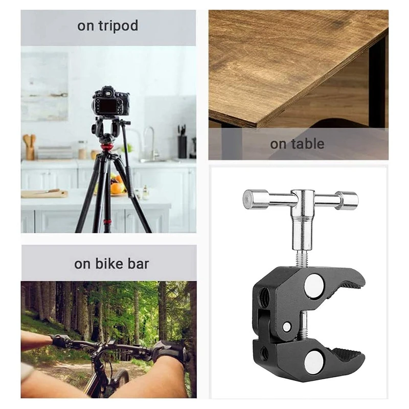 Зажим для штатива супер-зажим с шарнирной шаровой головкой стандартная головка