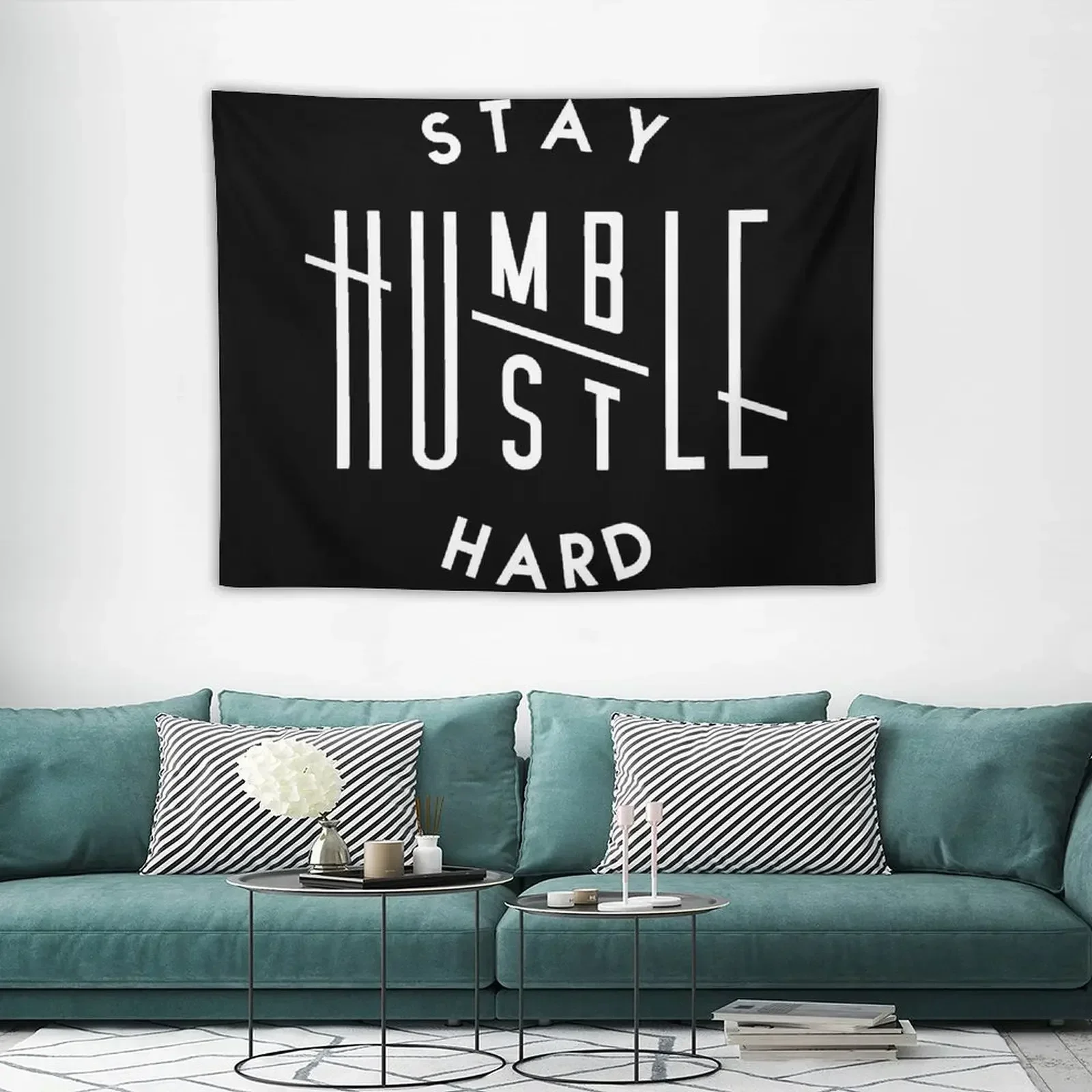HUSTLE HARD STAY HUMBLE Гобелен Украшения комнаты Рождественские украшения
