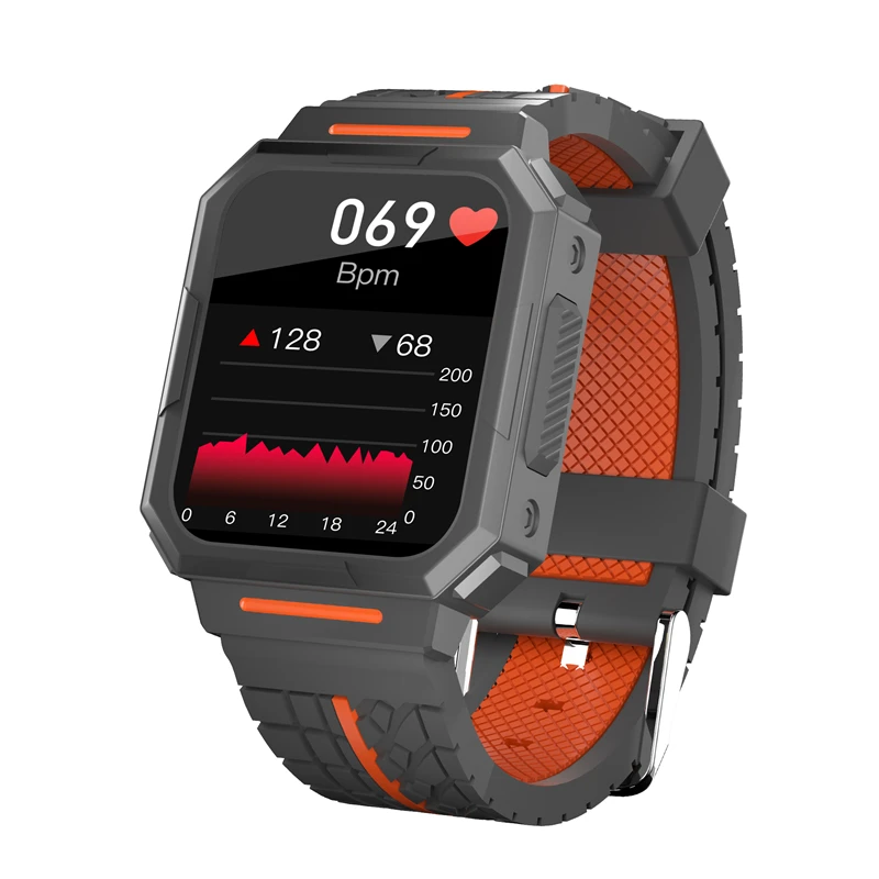 

C1 Heart Rate Blood Oxygen Sleep Monitoring Sports Smart Watch Health Monitor Heart Rate/Blood Pressure/Pedometer Bluetooth