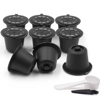 136pcs coffee capsule for nespresso refillable capsule filter reusable cafe tools with spoon coffee capsules cafe utensils
